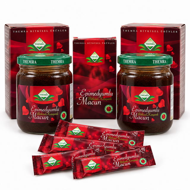 Turkish Epimedyumlu Macun Honey 240g (3 Box Jar) + Free 6 Sachets | Herbal Honey